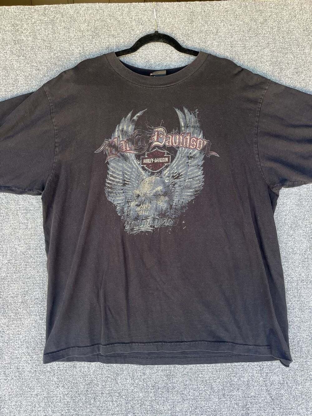Vintage Harley-Davidson Ft. Lauderdale Florida Winged Skull Graphic T-Shirt 2XL